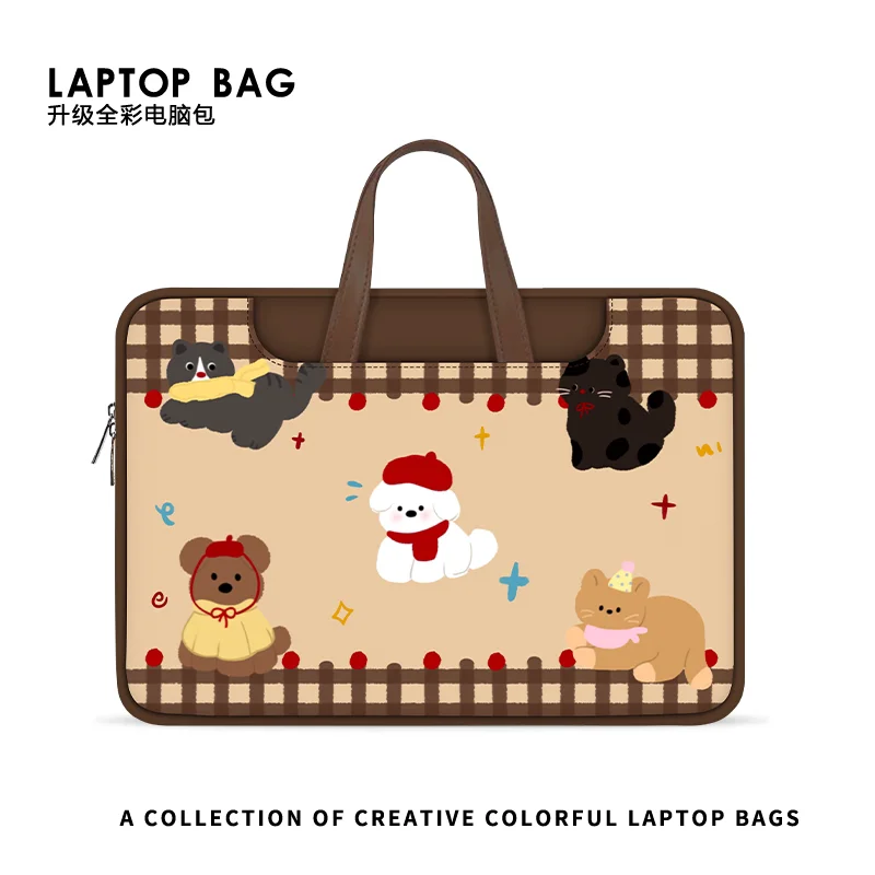

Cartoon Dog Laptop Bag Laptop Sleeve Laptop Case Storage Bag for Macbook Case 12 13 14 15.6 16 Inch Macbook Air Asus Huawei Gift