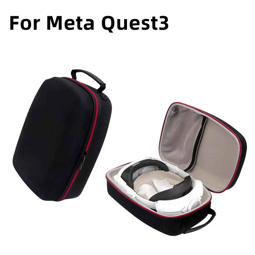 

Жесткая переноска из ЭВА для Meta Quest 3, Очки виртуальной реальности, гарнитура, игровой контроллер, память для путешествий, аксессуар виртуальной реальности Meta Quest 3