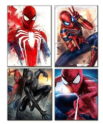 Disney-Spiderman Diamond Painting para crianças em escola, bordado em mosaico, feito à mão, DIY, decoração do quarto, presentes para crianças, 2023