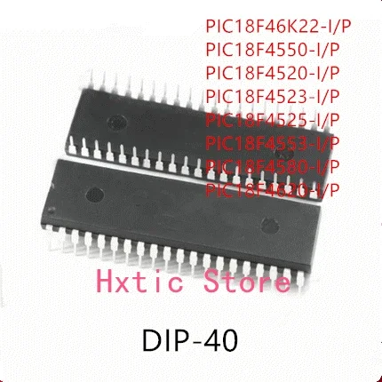 

10PCS PIC18F46K22-I/P PIC18F4550-I/P PIC18F4520-I/P PIC18F4523-I/P PIC18F4525-I/P PIC18F4553-I/P PIC18F4580-I/P PIC18F4620-I/P