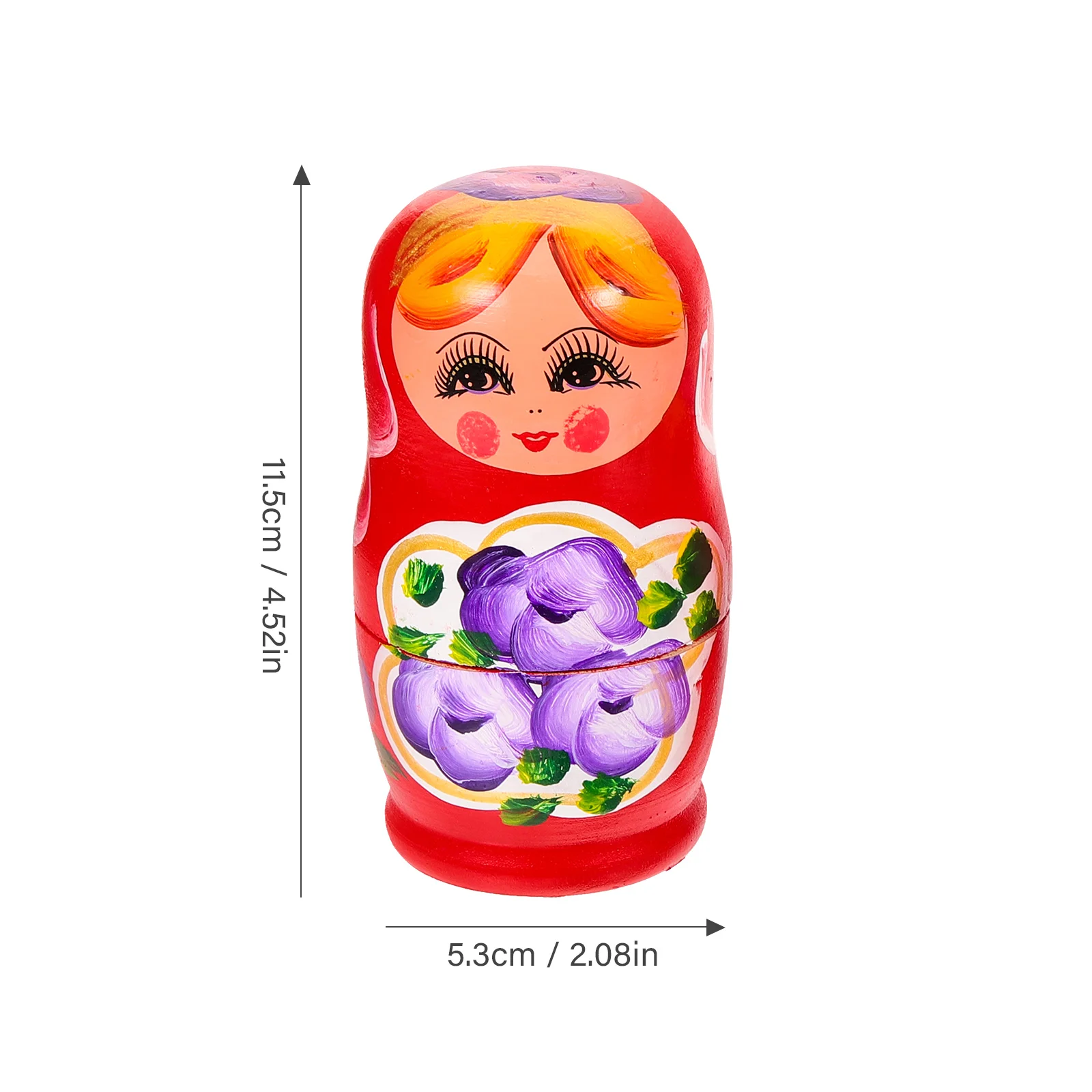 Matryoshka bonecas de nidificação bonito madeira russo montessori nidificação boneca diy pintura habilidade treinamento crianças presente natal