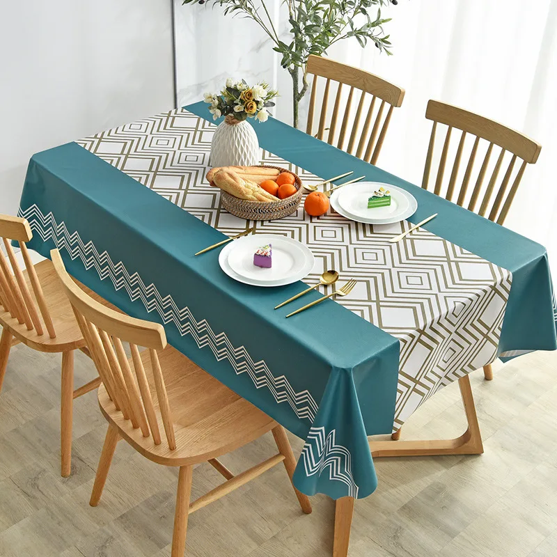 Table Cloth Waterproof and Oil Resistant Coffee Table Mat Nordic Ins Rectangular Household Dining Table Cloth Mesa Posta стол