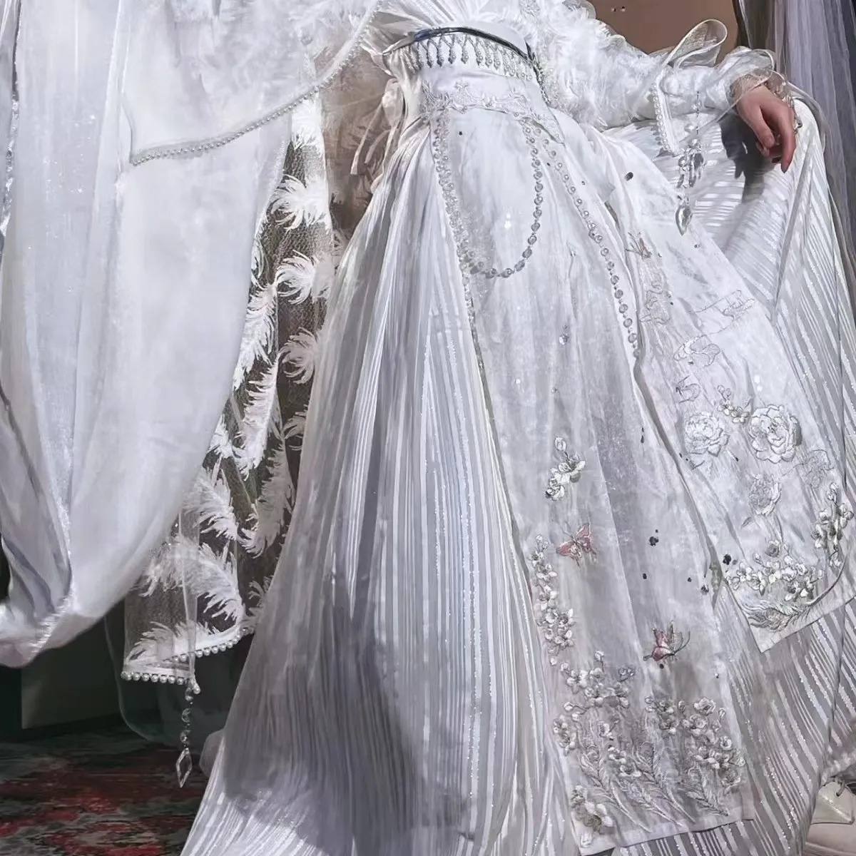 المسلسل التلفزيوني الصيني TGCF 2HA Tian Guan Ci Fu Xie Lian Chuwanning أزياء تنكرية Xie Lian Cos فستان أبيض Hanfu مجموعة كاملة