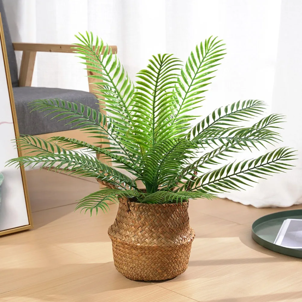 

Artificial Fern Plant Lightweight Home Garden Fence Decoration Party Scene Lifelike Greenery Leaf Nordic Office Style