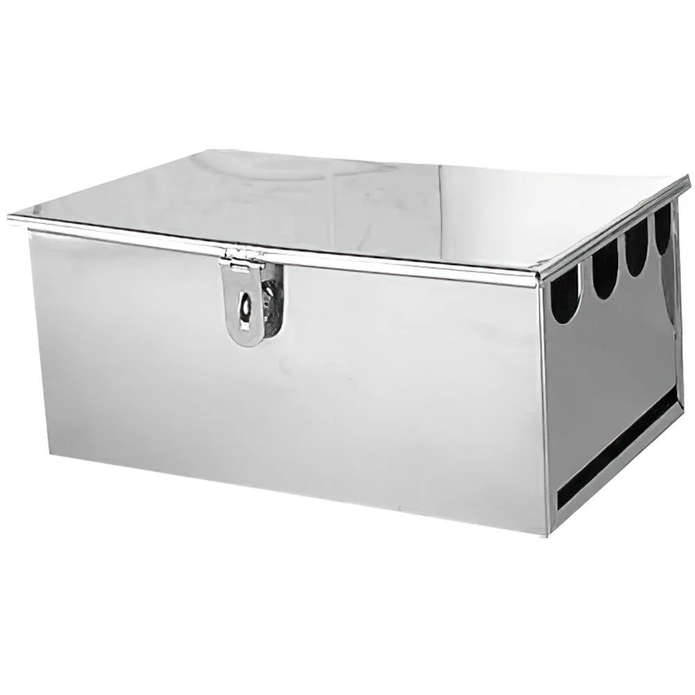 

Four Grid Knife Box Stainless Steel Kitchen Storage Rack Tool Holder Stand Kitchen Supplies Household Holder Practical