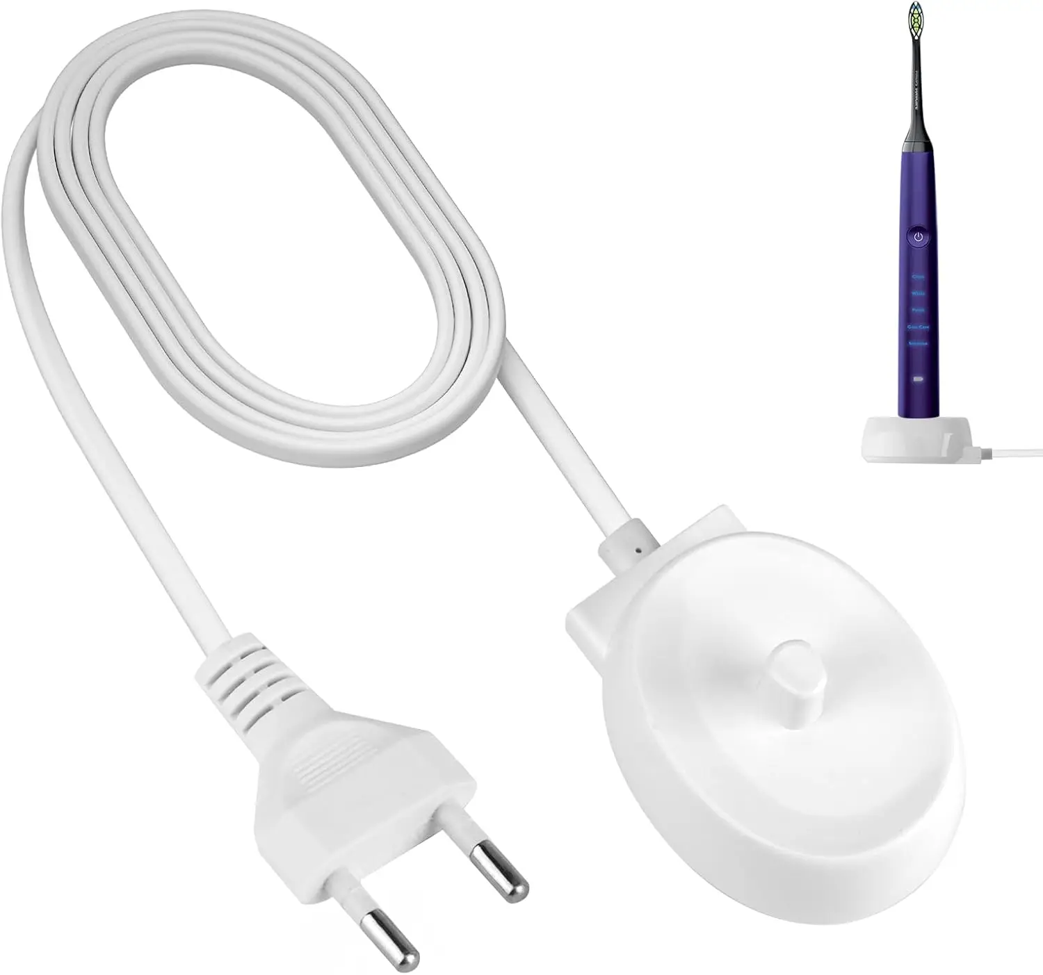 Chargeur de remplacement USB/EU compatible avec la brosse � dents �lectrique Oral B s�ries 3 4 5 6 Pro 1000/3000/5000, base de charge inductive