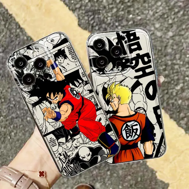 

Anime D-Dragon B-Ball Phone Case For Apple iPhone 17 16 15 14 13 12 11 Air Pro Max Plus Mini Transparent Soft