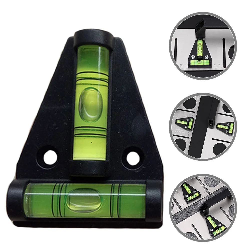 

6pcs Mini T-Shaped Spirit For Trailer Portable Bubble Level Tool Compact Precision Level Gauge Durable Plastic Water