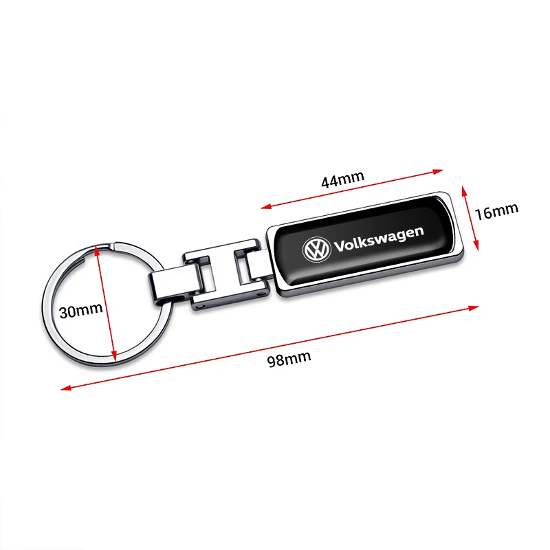 Styling Mouldings 3D Metal Car Logo Key Chain Keyring Auto Interiors Accessories For Volkswagen VW Rline R GTI Amarok T5 Phaeton - view 4