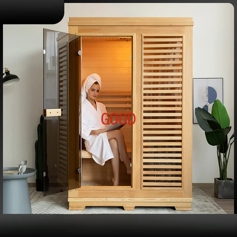 Luxury 2024 Sweet Steam Custom Room Household Volatile Rock Sauna Furniture Whole Body Sweating Far Infrared Wet Steam Room