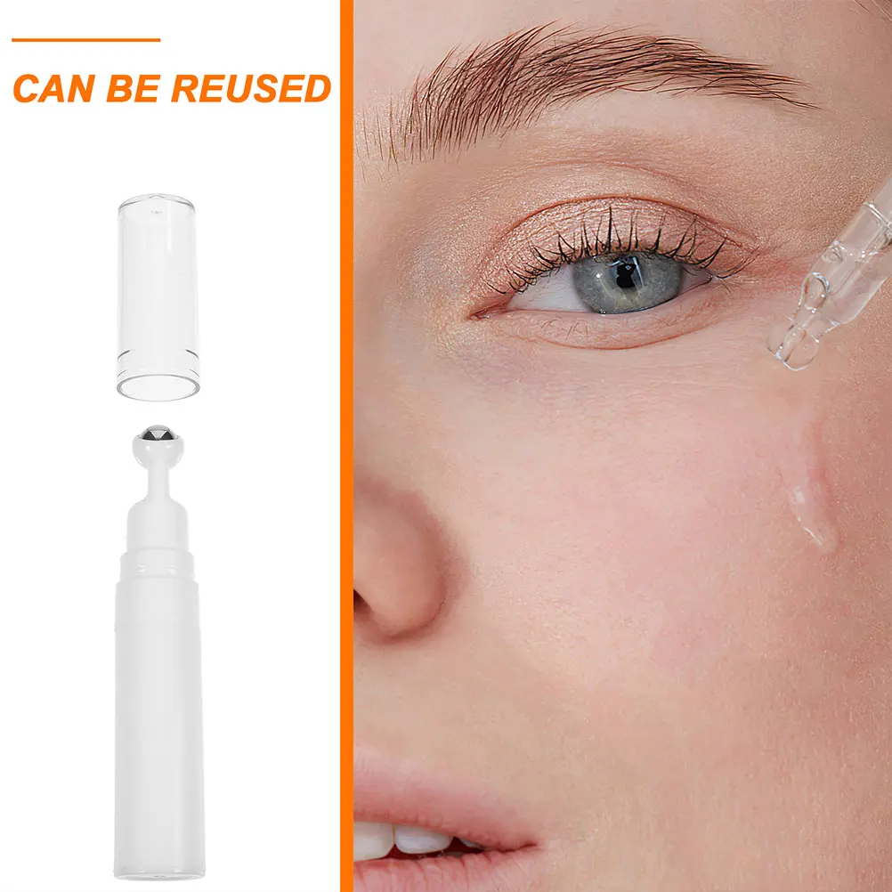 

Portable 15ml Eye Cream Roller Bottles Refillable Travel Size Eye Serum Empty Bottle Containers for Serum Oils