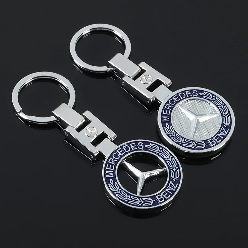 Car Keychain Key Chain Auto Emblem Key Ring Accessories For Mercedes Benz AMG Smart W205 C300 W203 W206 W108 W124 W126 W140 W168