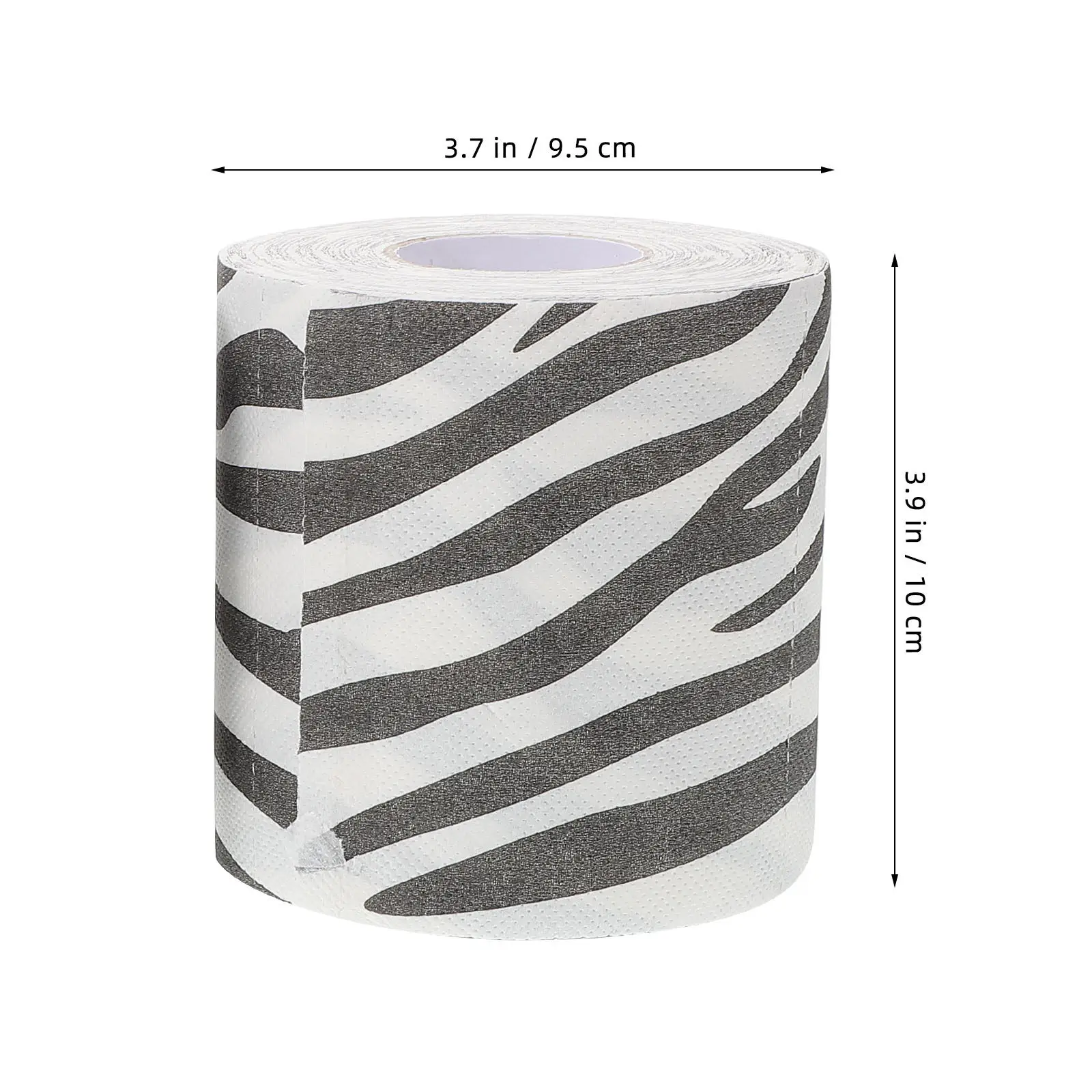 2Pcs Zebra Print Toilet Paper Creative 3D Textured Bathroom Tissue Soft Durable Animal Pattern Fun Decor Zebra Cake