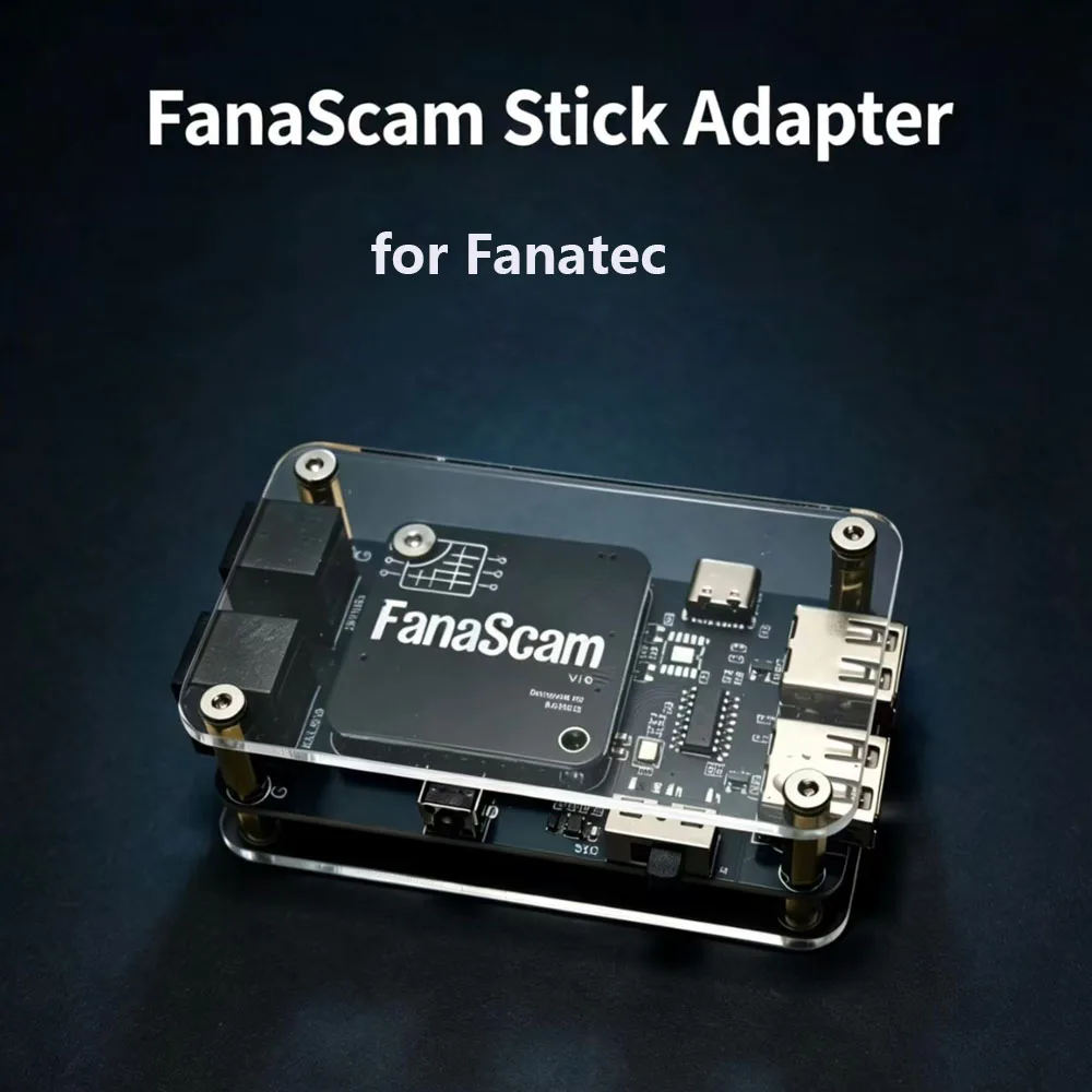 FanaScam Stick Adapter v1.0 Racing Simulator Control box Support H-sequence Dual-mode Gear And Handbrake For Fanatec Base