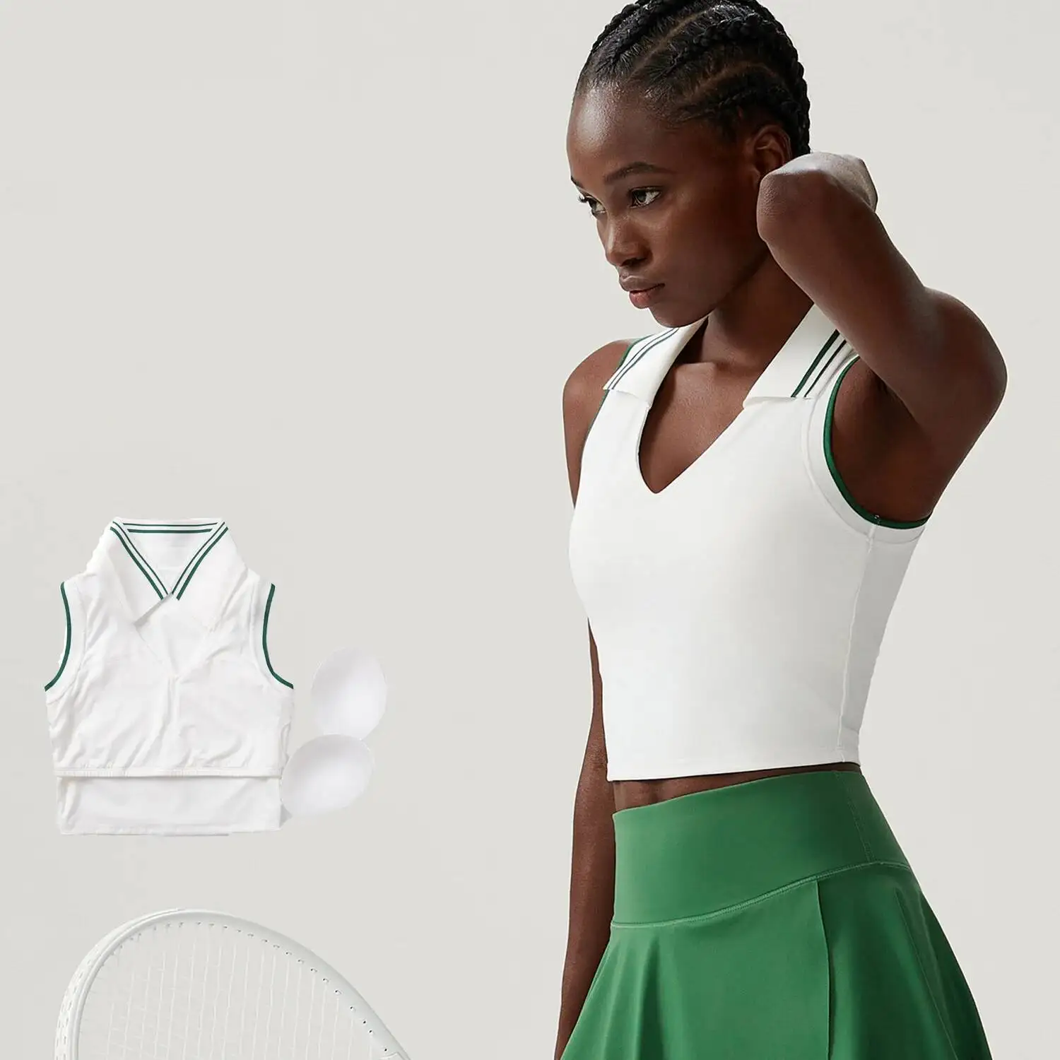 

Outdoor Sports Outfits For Women Gym Yoga Vest Top Workout Sportswear Tennis Badminton Tshirt Fiess Shirts High Waist Skirts