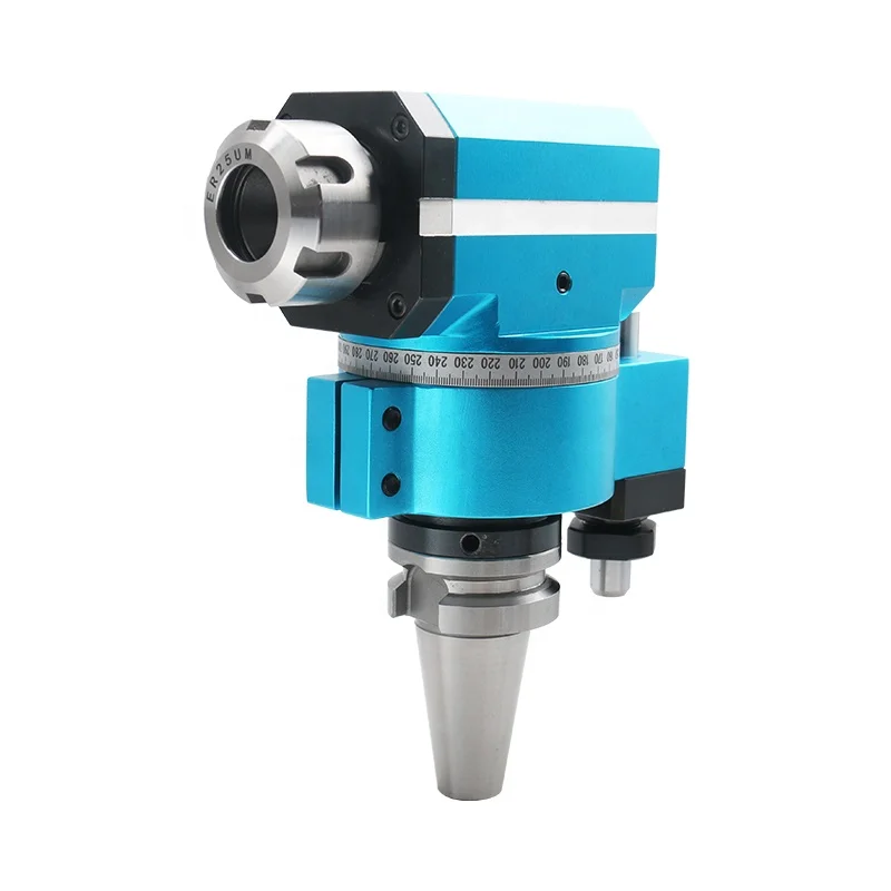 

Customized Angle Head Horizontal Milling Head HSK63 HSK80 HSK100 Drive Shank 90 Degree Angle Head