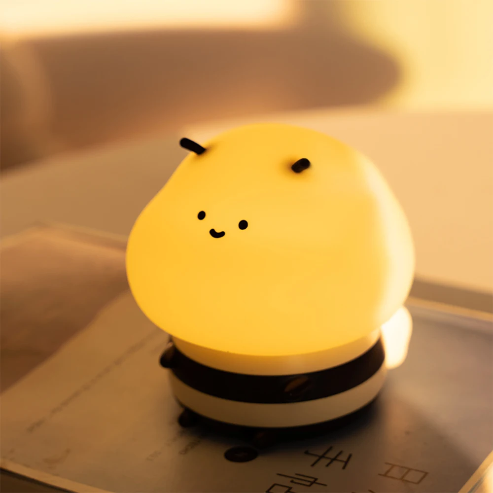 Lampki nocne LED Pszczoła Kreatywne Dekoracje do Sypialni Lampka Biurkowa LED Lampka Nocna dla Dzieci Prezent na Boże Narodzenie Urodziny