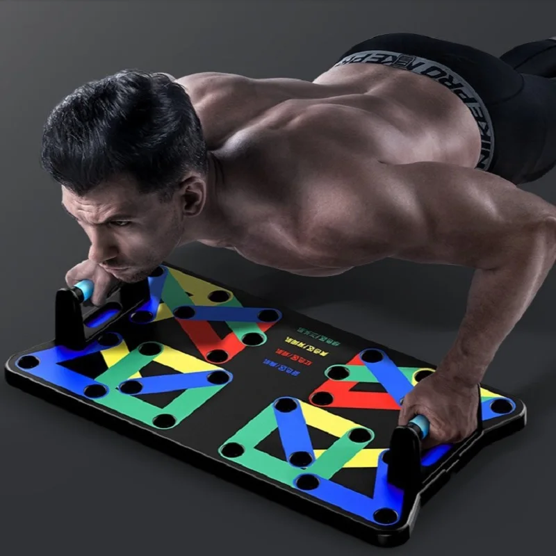 New Multifunctional Push-up Board Set Portable Push-up Bar Foldable Fitness Equipment For Chest Abdomen Arms/Back Training