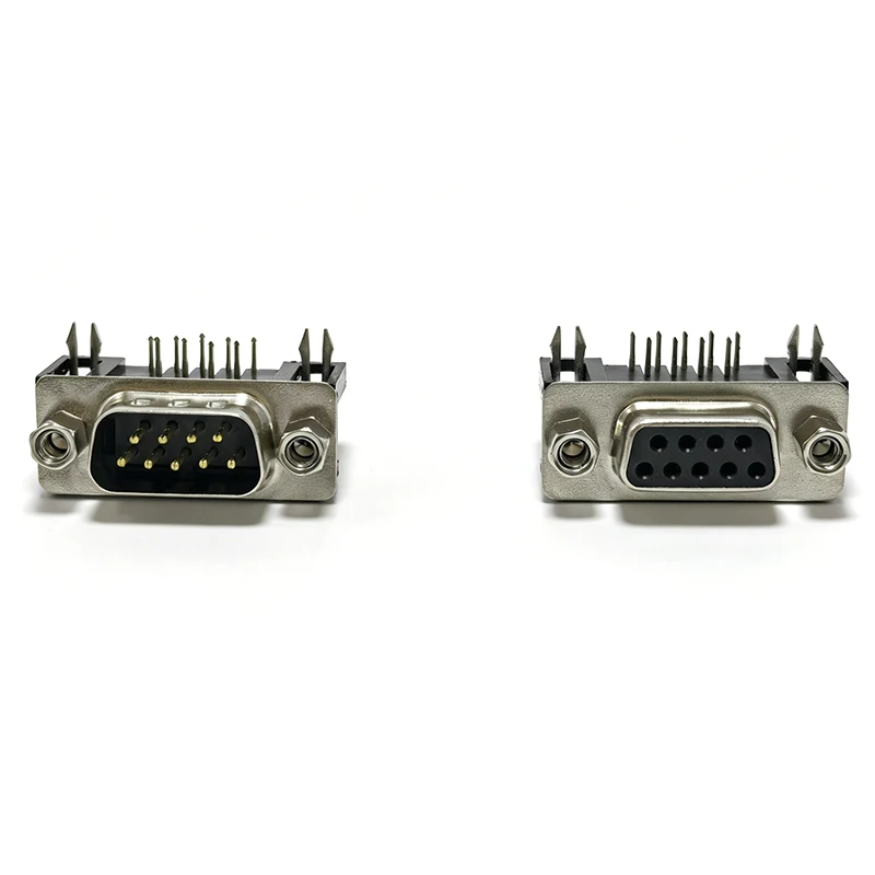 

DR9 data cable connector Angle 90 plug PCB Angle connector RS232 9pin port socket female&Male D type adapter