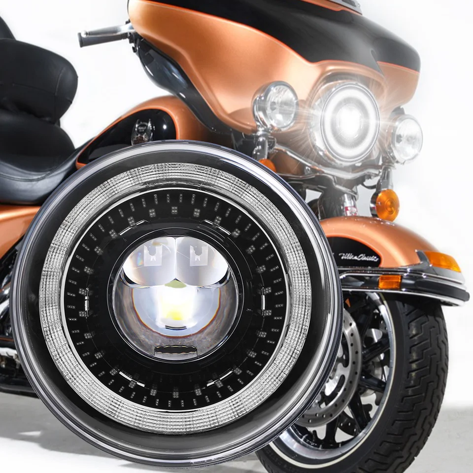 ハーレーダビッドソン Harley 7インチLEDヘッドランプ　ソフテイル 7 
