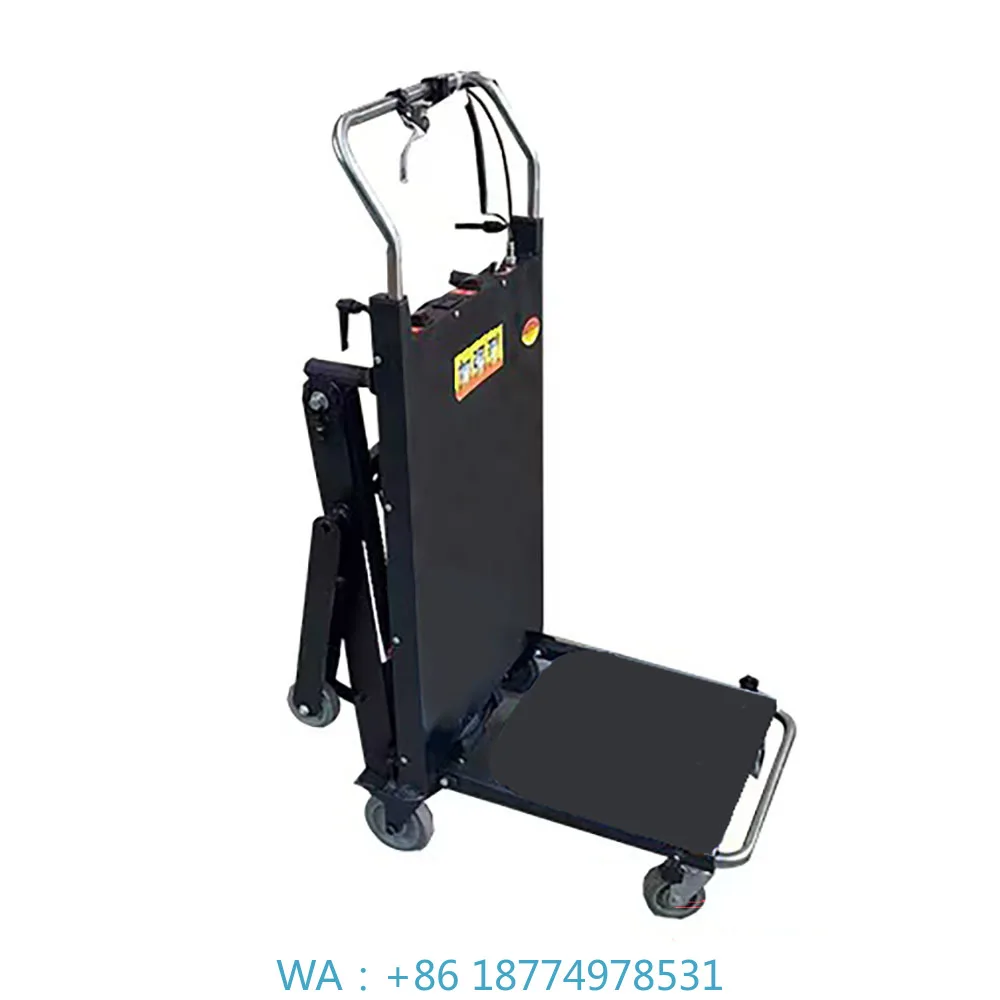 

Crawler Lift Trolley Handing Transport Tool OEM Electric 300kg Stair Climbing Machine Foldable Steel Platform