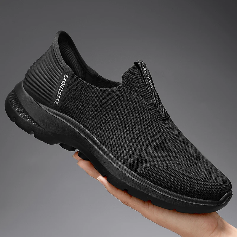 

2025 Men's Walking Shoes Summer Fashion Casual Sneakers Outdoor Breathable Slip-on Comfortable Mans Shoes Zapatos Para Hombres