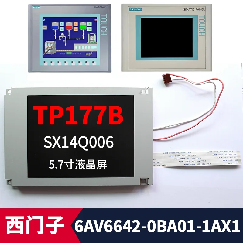 Display a Cores Tp177b Vidro da Tela de Toque Sx14q006 6av66420ba011ax1lcd