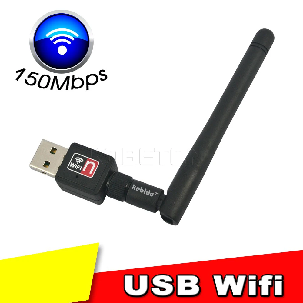 

MT7601 Mini USB WiFi Adapter 150Mbps Wireless Network Card Network Card Wi-Fi Receiver for PC Desktop Laptop 2.4GHz