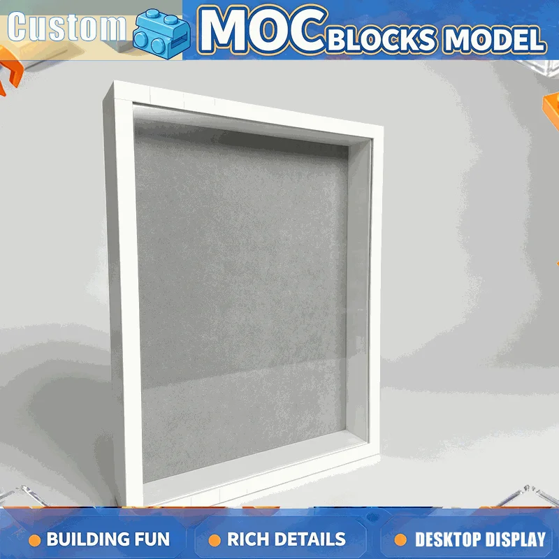 603PCS Dustproof Action Figure Display Frame Building Blocks Wall Mounted Showcase Organizer Creative Storage Educational Gift