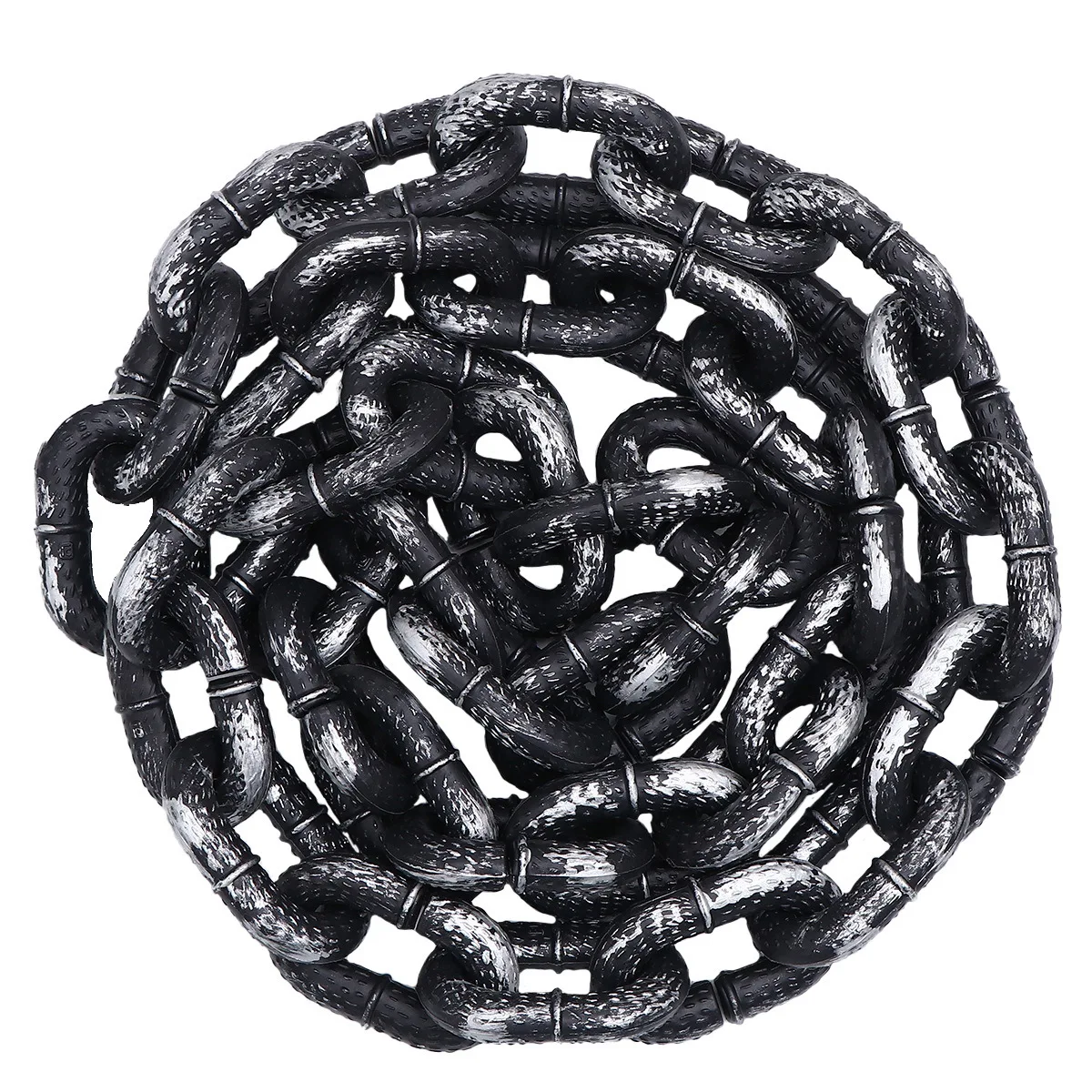 أصفاد الكاحلين ديكور البلاستيك Fetter سلسلة لحزب الهالوين بار مضحك الدعامة طويلة دائم زي التبعي