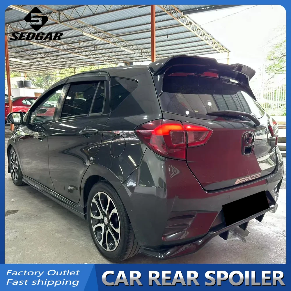 For 2018 2019 2020 Perodua MYVI Trunk Spoiler GT Style High Quality ABS Plastic Unpainted Rear Spoiler Trunk Boot Wing Spoiler