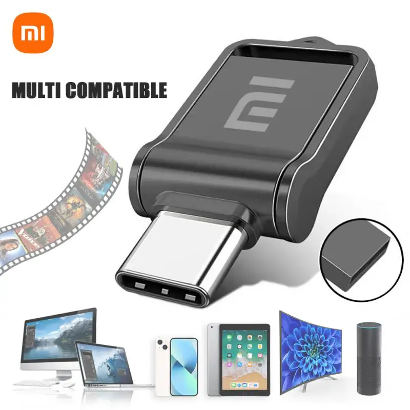 Xiaomi original metal USB 3.0 pen flash drive USB 2TB OTG1TB 512GB C-type high-speed Pendrive mini waterproof flash drive