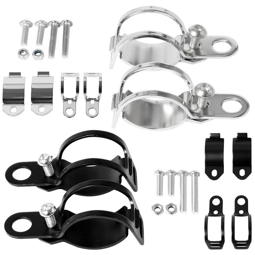 

27-31mm Dia Front Fork Mounting Motorcycle Turn Signal Lights Bracket Lamp Holder Accessories For Chopper Cruiser Cafe Racer