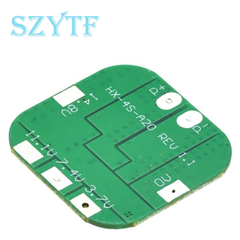 1-10pcs 4S 14.8V / 16.8V 20A Peak Li-ion BMS PCM Battery Protection Board Bms Pcm For Lithium LicoO2 Limn2O4 18650 Li Battery image 6