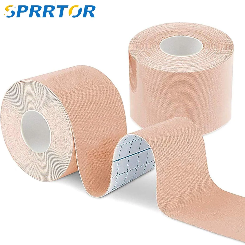 1 Roll Kinesiology Tape 5cm X 5m, Elastic Premium Athletic Tape, Uncut Tape Hypoallergenic and Waterproof for Muscle Pain Relief