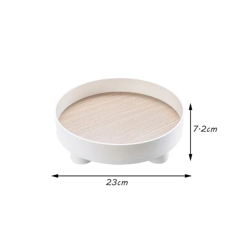 Modern Decorative Trays Home Decor Round Storage Tray Organizer Storage Box Table Vase Aromatherapy Stand Candlestick Stand