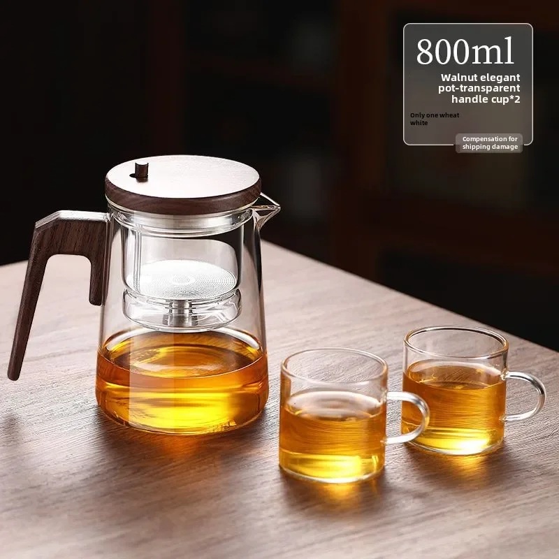 High-end Floating Cup Glass Inner Bubble Teapot Home Tea Infuser Magnetic Suction Office Teapot Luxury Tea Set