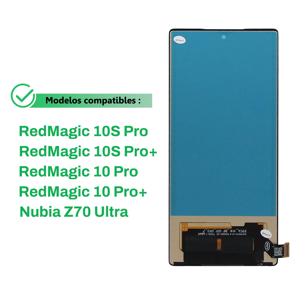 Display for ZTE nubia Z70 Ultra RedMagic 10S pro 10Pro 10Pro plus Red Magic 10S Pro+ lcd Touch Screen Assembly Replacement view 4