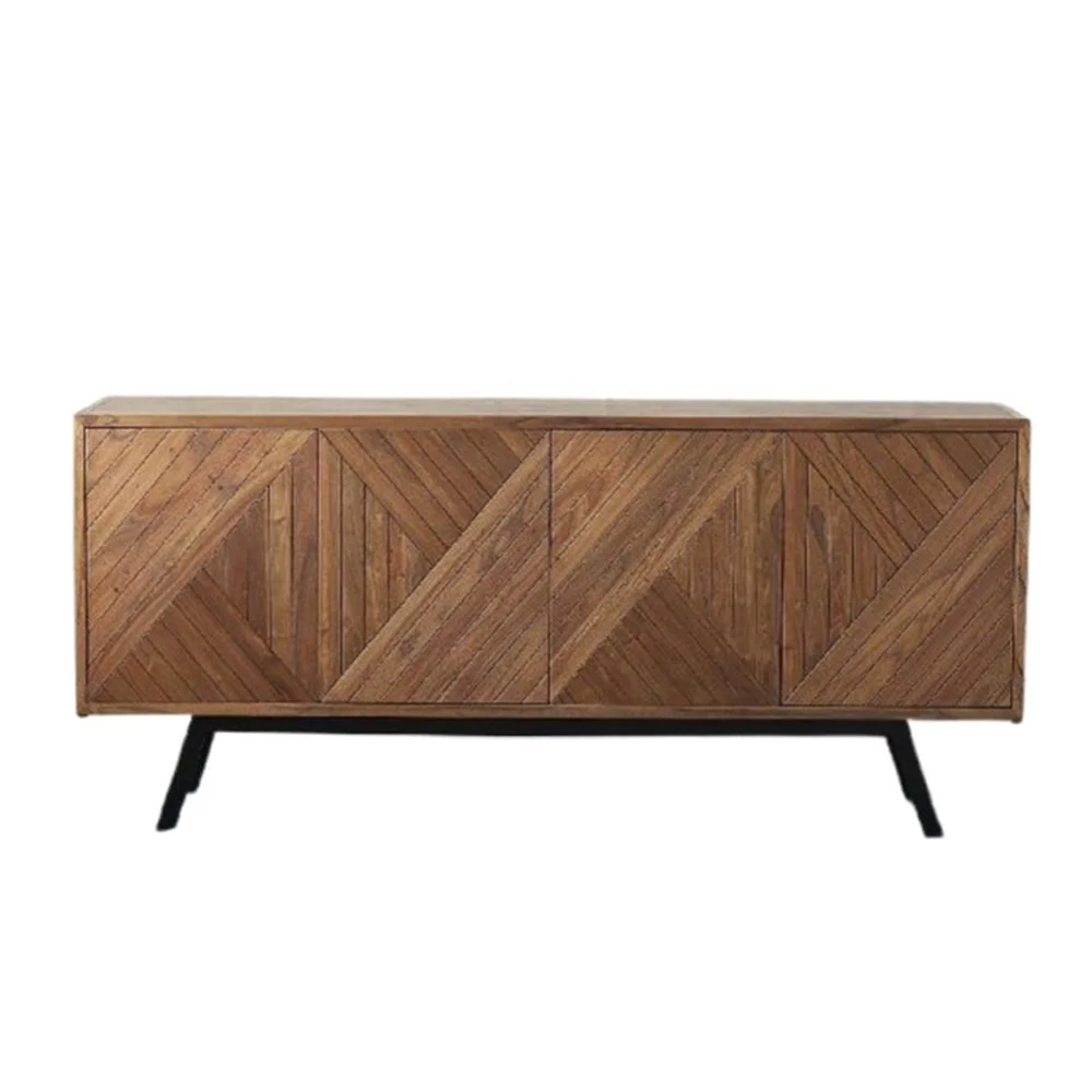 Premium Cupboard Durable Wood Elegant Sideboard Cabinet Provence Classic Dining Room Cupboard