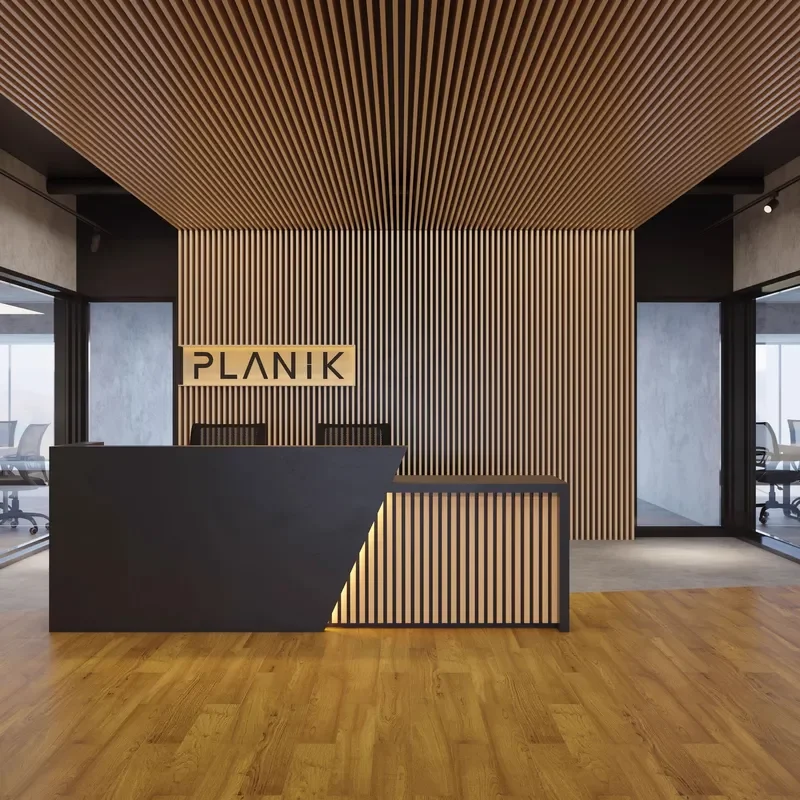 Black Reception Desk for Hotel Dental Clinic Bar Shop Front Counter Checkout Table Clothing Store Catering Business Furniture