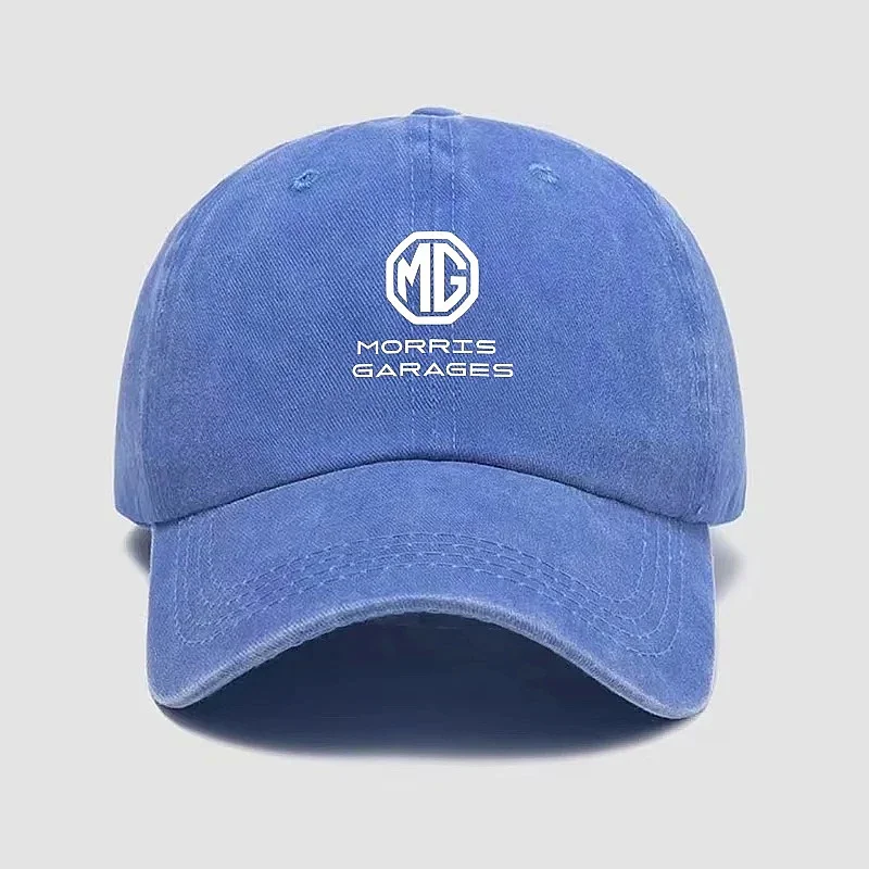 Morris Garages Emblem Baseball Cap For MG ZS EV HS GT One, Unisex Adjustable Vintage Washed Outdoor Sports Casual Hat