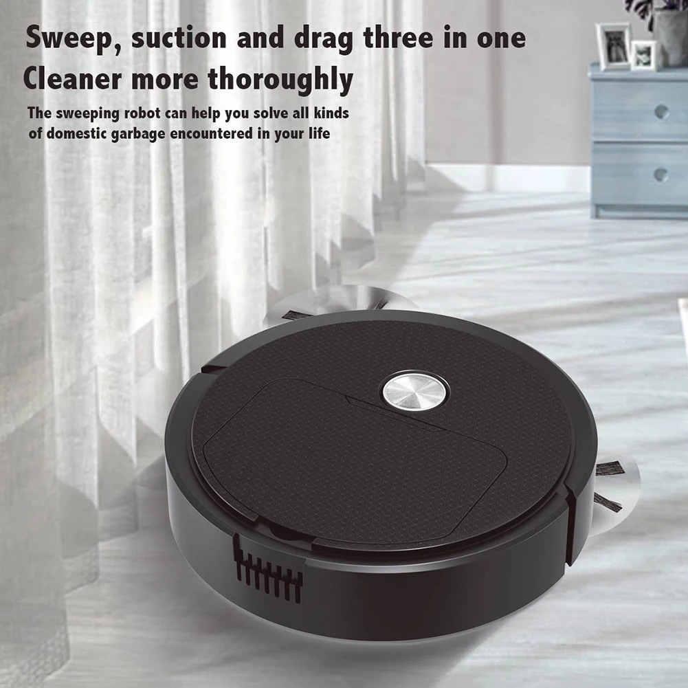 Intelligent Sweeping Robot 1200mAh Mini Cleaning Machine Low Noise Labor Saving Rechargeable Home Cleaning Appliances