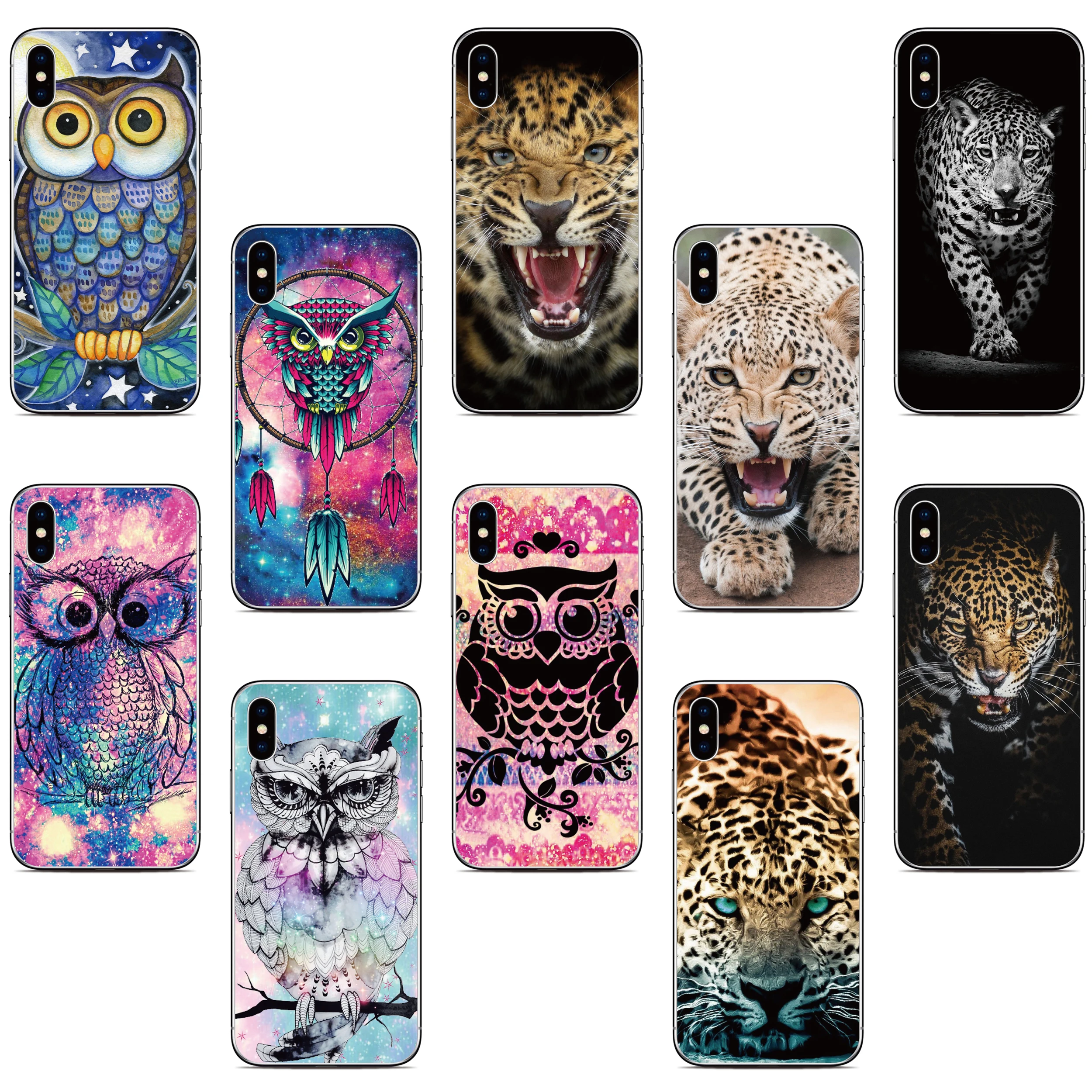 Leopard Owl Case For Alcatel 1B 1S 1SE 1L 1A 3 1 5033D 3X 1C 1X 1V 2019 2020 2021 2022 Nothing Phone 2A Plus CMF 1 2 Cover