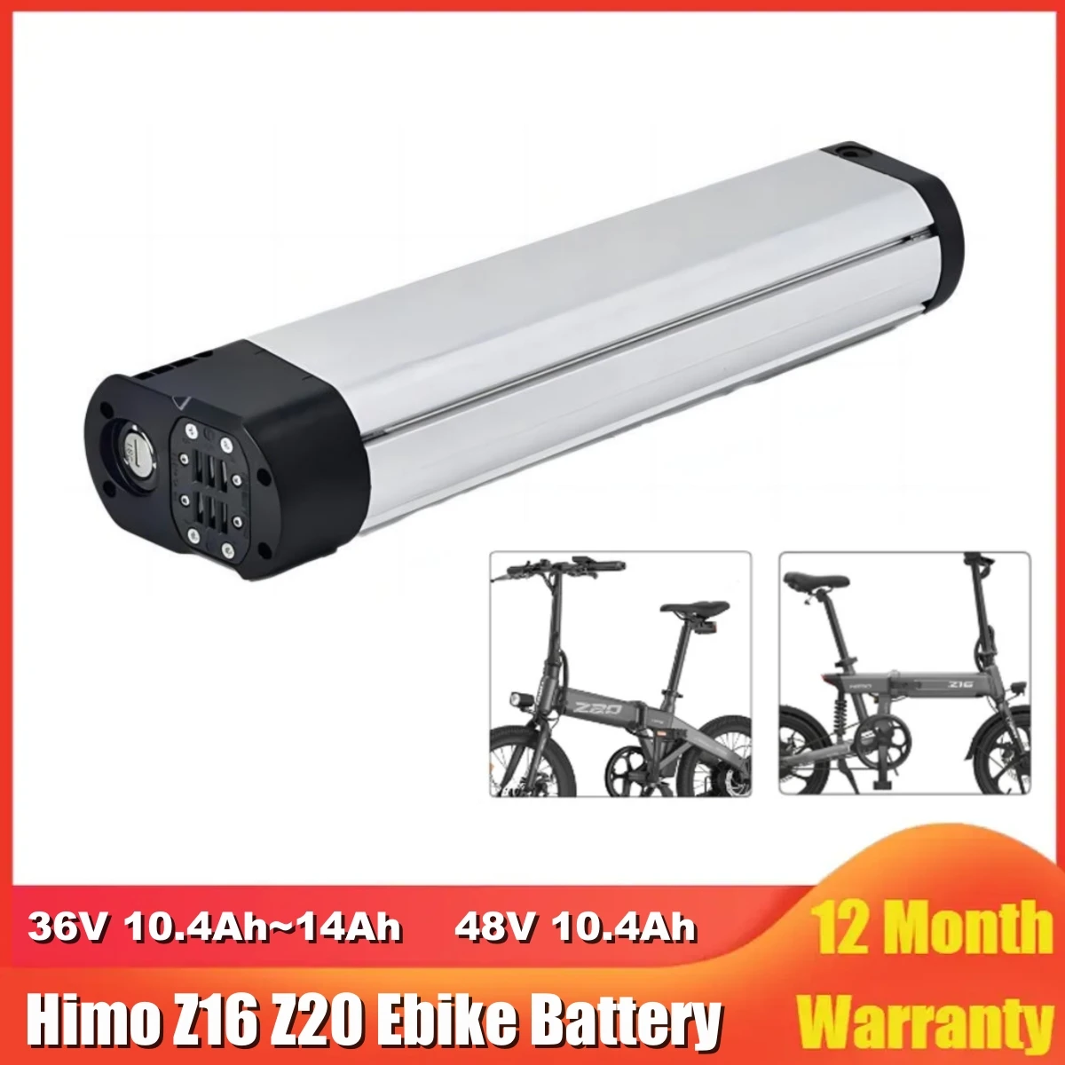 48V HIMO Z16 Z20 Folding Ebike Battery 36V 10.4Ah 12.8Ah 14Ah 500w 350w 20inch Foldable Electric Bike Lithium Battery