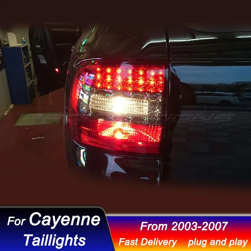 Car Taillights For Porsche Cayenne 955 2003-2007 to new Style led Rear LED DRL Turn Signal Lamp Assembly Brake Reverse Fog