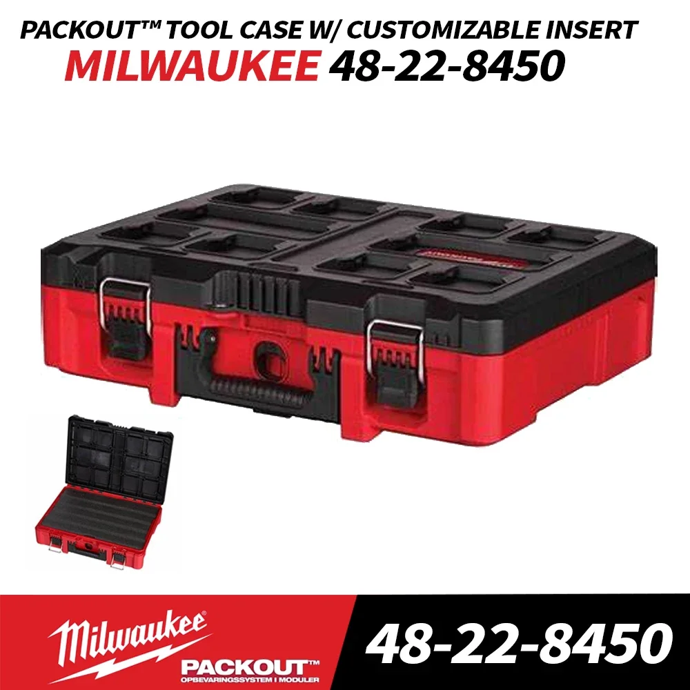 Milwaukee 48-22-8450 PACKOUT™ Tool Case Customizable Insert MILWAUKEE Power Tool Cordless Drill Impact Wrench Tool box