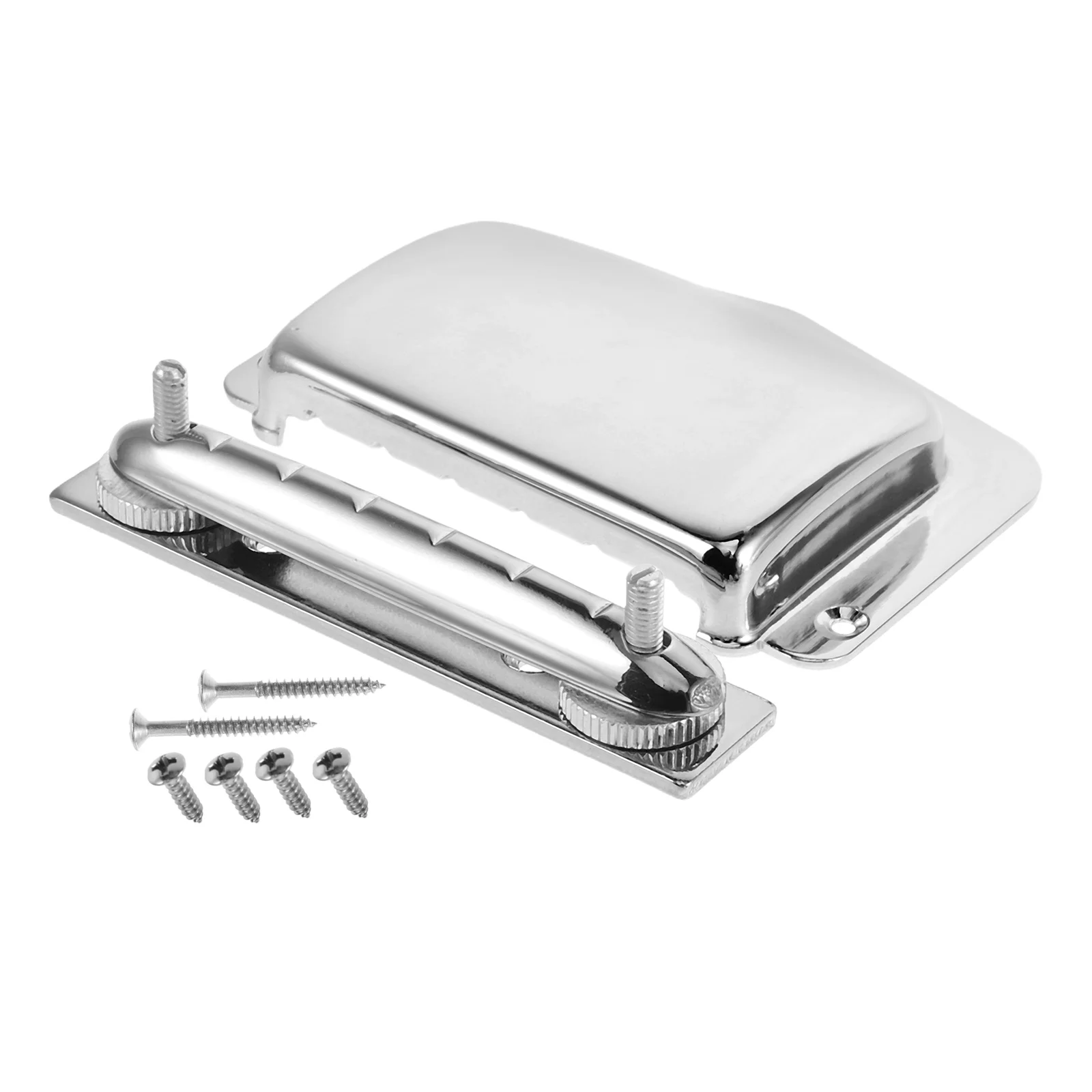 

Electric Guitar Accessories Bridge Plate Bass Protector Pickup Covers Silver Protection