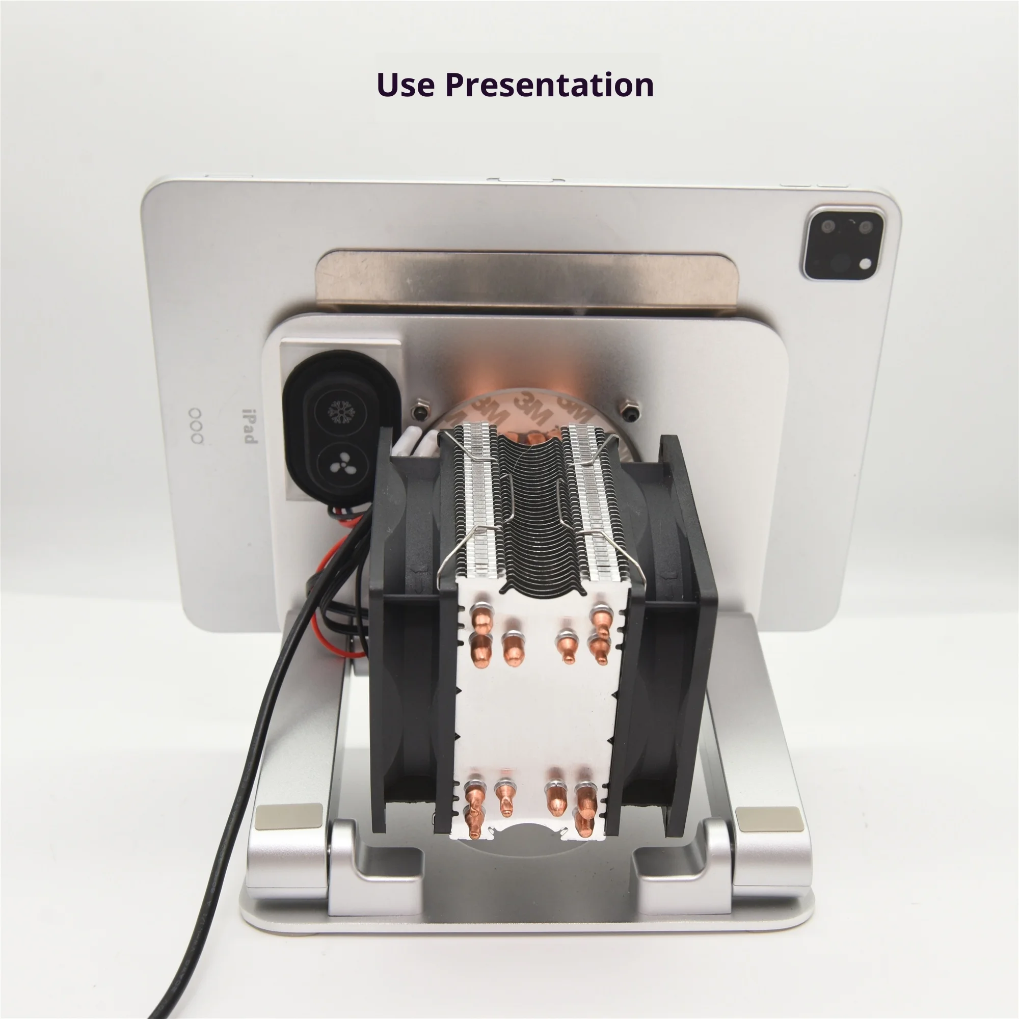 Flat Semiconductor Radiator Bracket with Motor for iPad and Android Devices-Water Cooling System 220V 120W