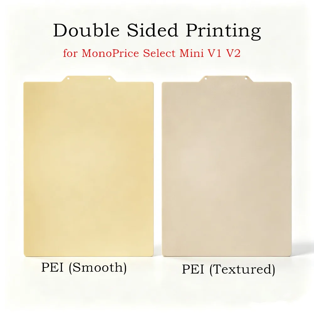 PEI Plate 160x130mm for Monopri Select Mini V2/ V1/ Pro/V3/ Malyan M200 Build Plate SmoothTextured PEI Flexible Steel Sheet