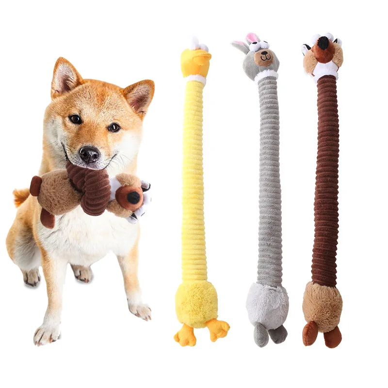 

Plush Long Necked Animal Dog Toy Interactive Anti Bite Can Produce Sound Grind Teeth Clean Teeth And Bite Pet Toys